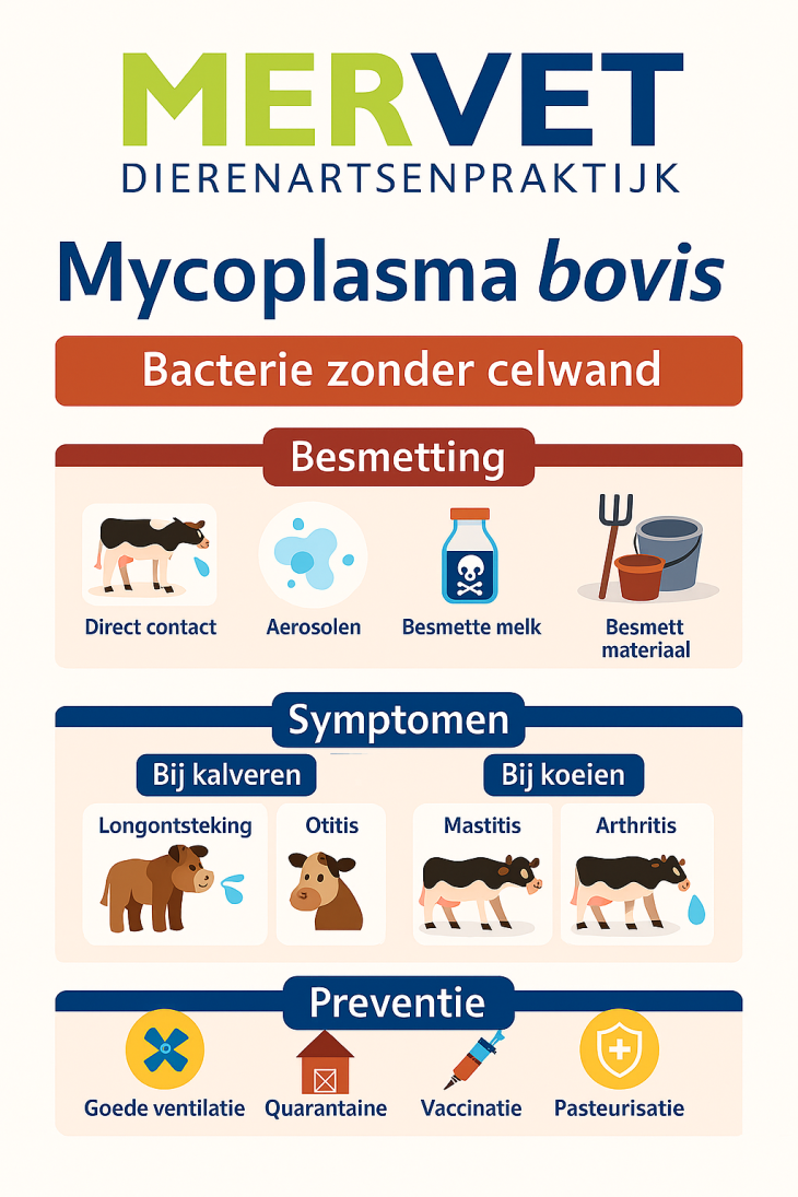 Mycoplasma bovis bij runderen